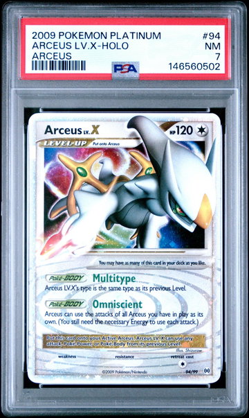 2009 Pokemon Platinum Arceus Holo Arceus Lv X #94 PSA 7