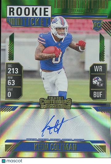 2024 Panini Contenders Keon Coleman Rookie Panini Authentic