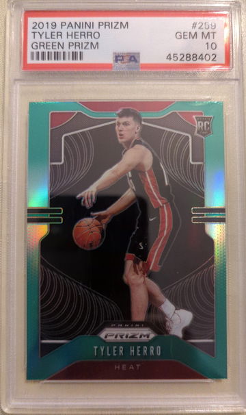 2019 Tyler Herro Green Prizm Psa 10