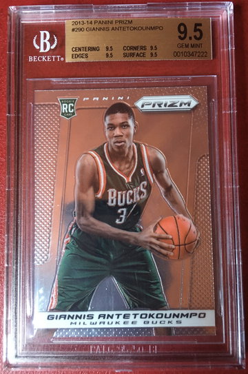 Giannis Antetokounmpo 2013 Prizm Prizms BGS 9.5