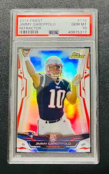 2014 Topps Finest Jimmy Garoppolo Refractor RC PSA 10