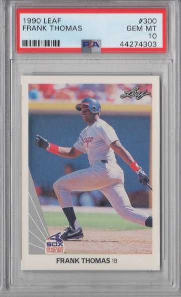 1990 Leaf Frank Thomas PSA 10