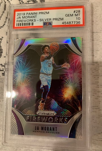 Ja Morant prizm silver fireworks 