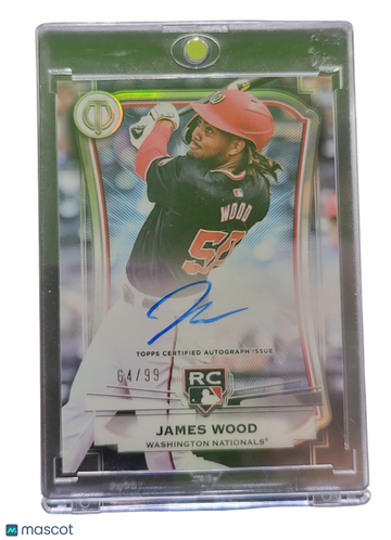 2025 Topps Tribute League Inauguration James Wood #LIA-JWO Green /99 RC