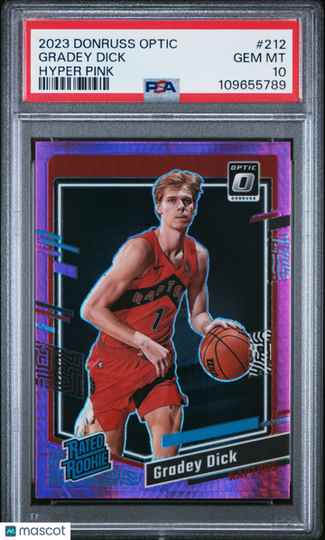 2023 Panini Donruss Optic Gradey Dick #212 Hyper Pink PSA 10