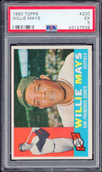 1960 TOPPS WILLIE MAYS PSA 5