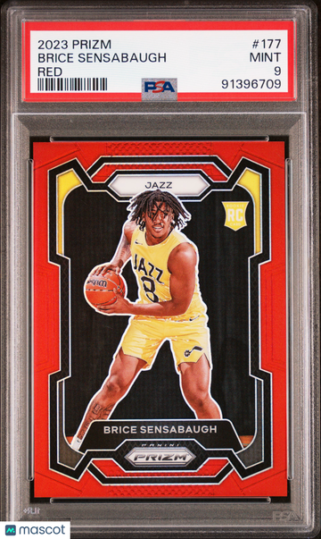 2023 Panini Prizm Brice Sensabaugh #177 Red PSA 9