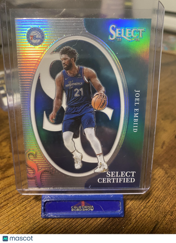 2023-24 Panini Select Joel Embiid #1 Select Certified Silver Prizms