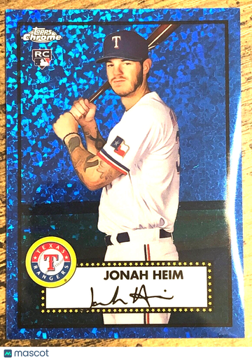 2021 Topps Chrome Platinum JONAH HEIM /199 Blue Mini-Diamonds Rookie Card RC #73