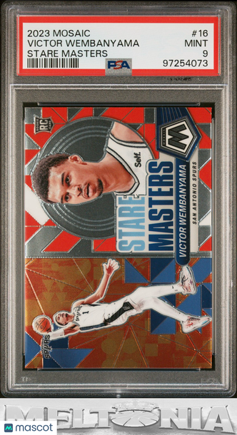 2023-24 Panini Mosaic Victor Wembanyama #16 Stare Masters RC PSA 9