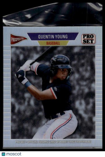 2026 Pro Set Metal - 1989 Pro Set Base Mini Prismatic Silver Quentin Young #89M-148 SN