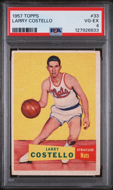 1957 Topps Larry Costello #33 PSA 4