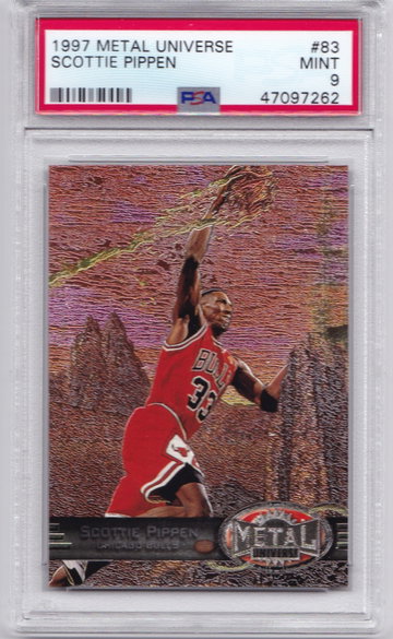Scottie Pippen 1997 Metal Universe PSA 9