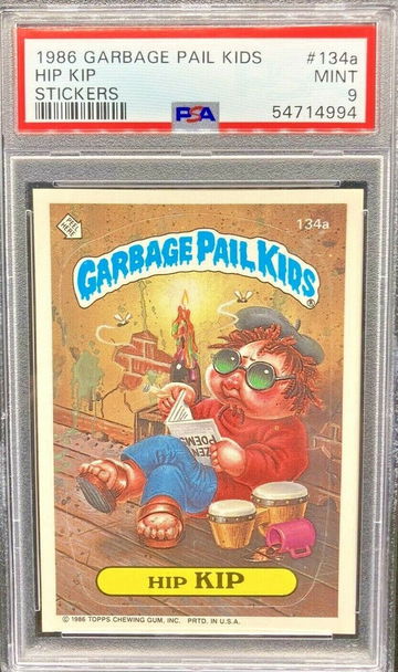 1986 Topps Garbage Pail Kids: #134a Hip Kip *PSA 9 MINT* OS4 Series 4 Low Pop!