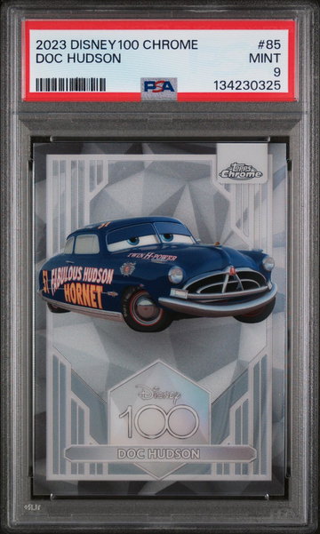 2023 Topps Chrome Disney100 Doc Hudson #85 PSA 9