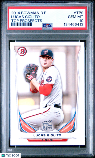 2014 Bowman Draft Picks Top Prospects Lucas Giolito #TP9 Rookie PSA 10