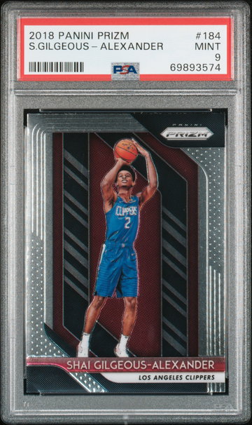 2018 Panini Prizm Shai Gilgeous-Alexander #184 PSA 9