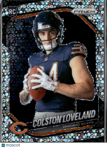 Colston Loveland 2025 Panini Prizm RC White Sparkle Chicago Bears
