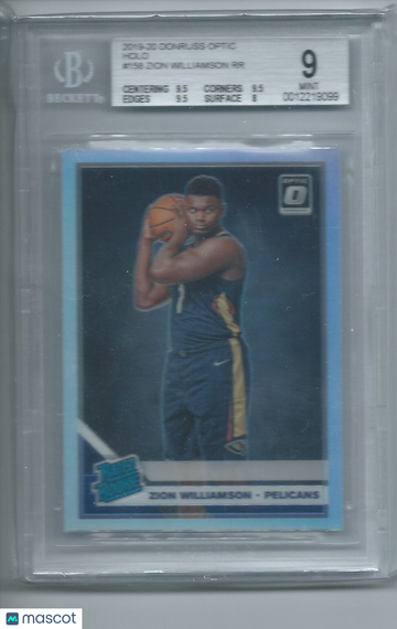 2019-20 Donruss Optic Holo Zion Williamson RR #158 BGS 9
