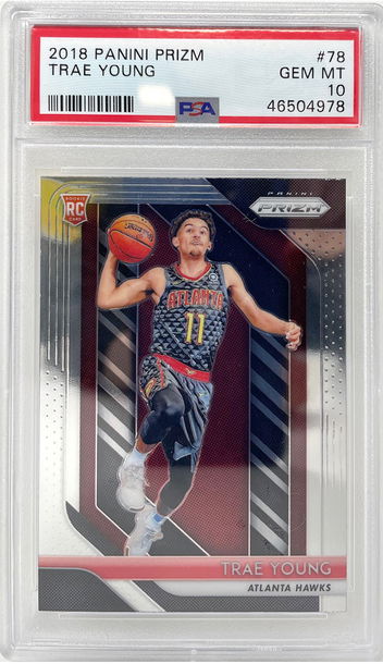 2018 Prizm Trae Young #78 Rookie RC PSA10