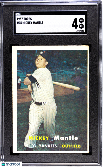 1957 Topps Mickey Mantle #95 SGC 4