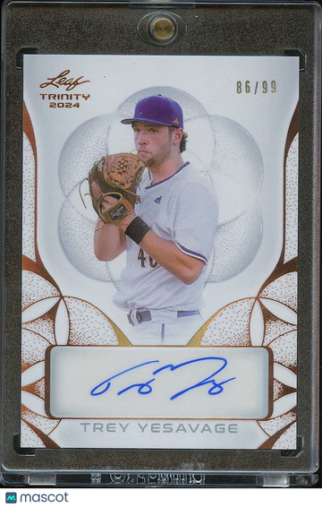 2024 Leaf Trinity Trey Yesavage Rookie Leaf