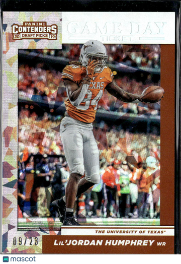 Lil'Jordan Humphrey 2019 Panini Contenders Draft Picks Game Day Ticket /23 Texas Longhorns
