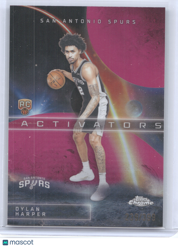 2025 Topps Chrome Activators Dylan Harper #AC-12 Magenta /399 RC