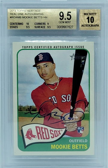 2014 Topps Heritage Mookie Betts auto