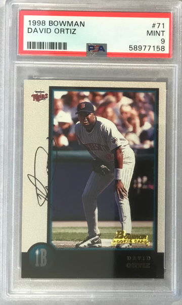 Davis Ortiz Rookie Card 1998 Bowman #71 - PSA 9 Mint 