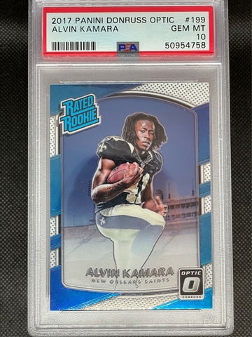 PSA 10 Panini Donruss Optic Alvin Kamara #199 RC