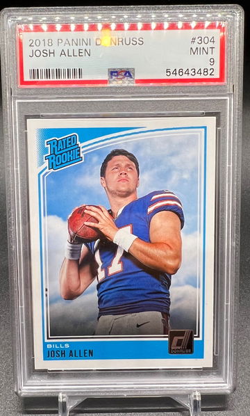 2018 Panini Donruss Josh Allen PSA 9