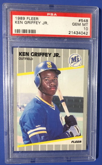 1989 Fleer #548 Ken Griffey Jr. PSA 10 Gem Mint rookie
