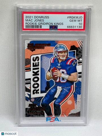 2021 Panini Donruss Rookie Gridiron Kings Mac Jones #RGKMJO PSA 10