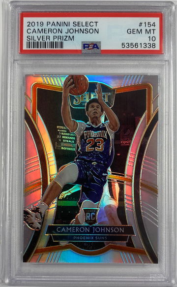 2019 select Cameron Johnson silver prizm premier #154 gem mint 10  psa rookie rc low pop 39