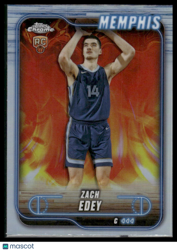 2025 Topps Chrome Zach Edey #152 Refractor RC
