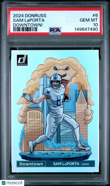 2024 Panini Donruss Sam Laporta #6 PSA 10