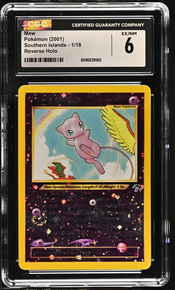 2001 Pokemon #1/18 Mew Southern Islands CGC 6