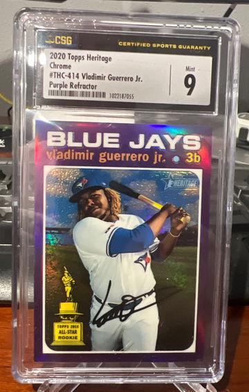 2020 Topps Heritage Chrome Purple Refractor Vladimir Guerrero Jr