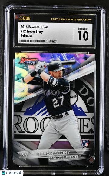 2016 Best Trevor Story #12 Refractor CGC 10
