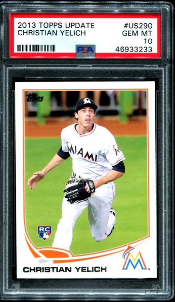 2013 Topps Update Christian Yelich PSA 10