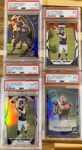 2017 Optic Select Prizm NFL Football Mitchell Trubisky LOT