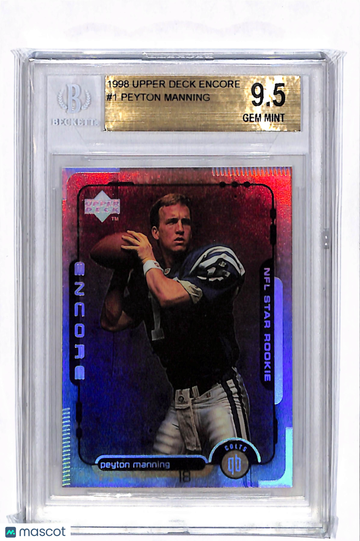 1998 Upper Deck Encore Peyton Manning #1 BGS 9.5