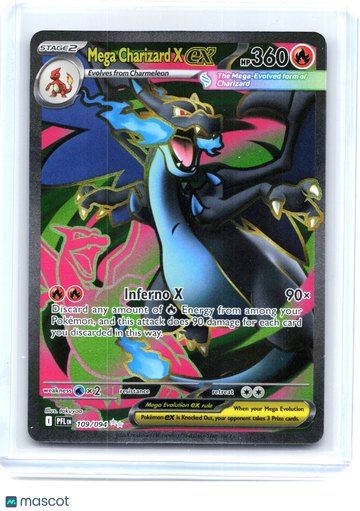 Phantasmal Flames Mega Charizard X ex Holo Ultra Rare #109/94