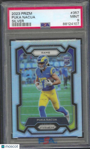 2023 Panini Prizm Puka Nacua #357 Silver PSA 10