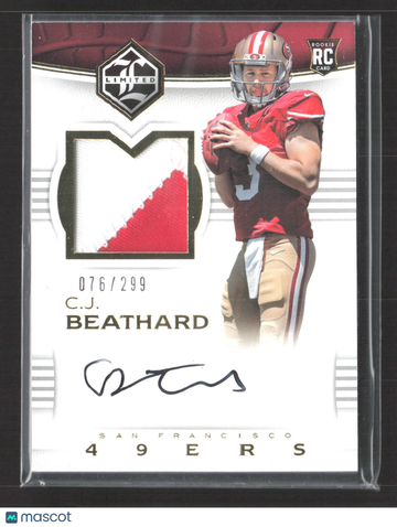 2018 Panini Limited C.J. Beathard #104 /299 Patch RC