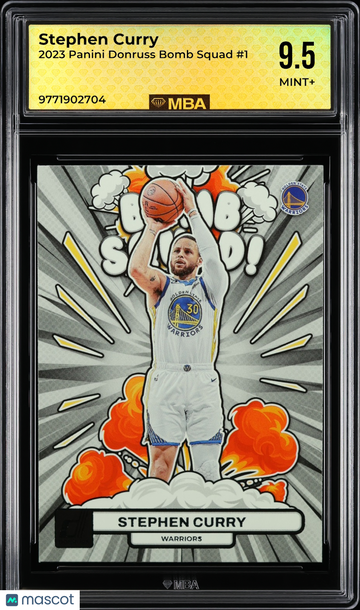 2023 Panini Donruss Bomb Squad Stephen Curry #1 MBA 9.5