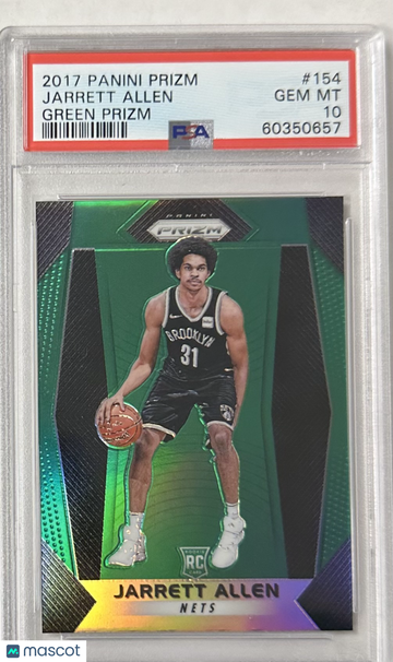 2017 Panini Prizm Jarrett Allen #154 Green PSA 10