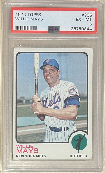 1973 Topps #305 Willie Mays PSA 6