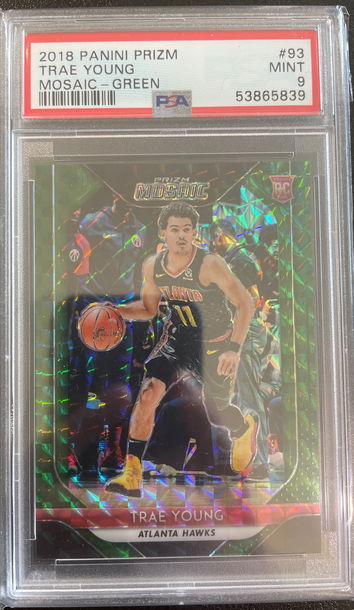 2018 Panini Prizm Trae Young Mosaic Green rookie